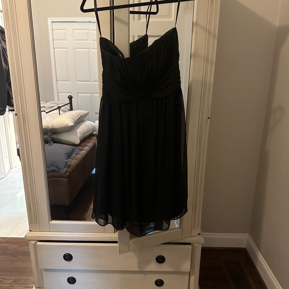 White House black market strapless cocktail dress